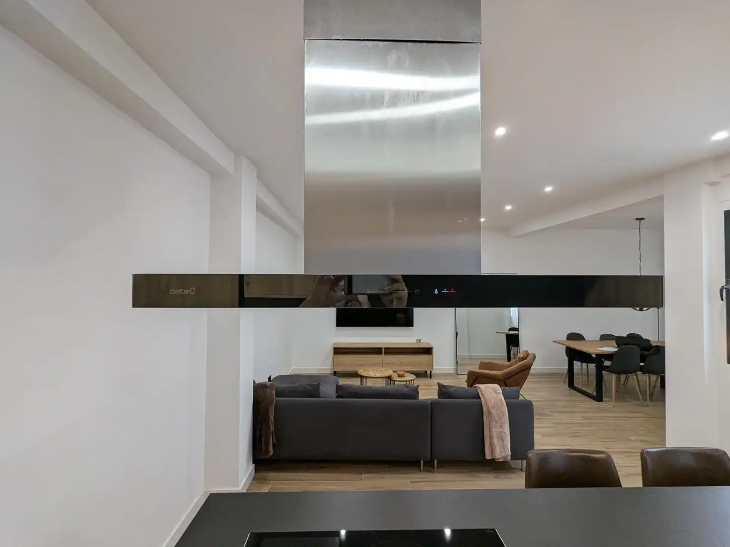 Sala d'estar de Pis de lloguer en Valencia amb Aire condicionat, Moblat i Balcó