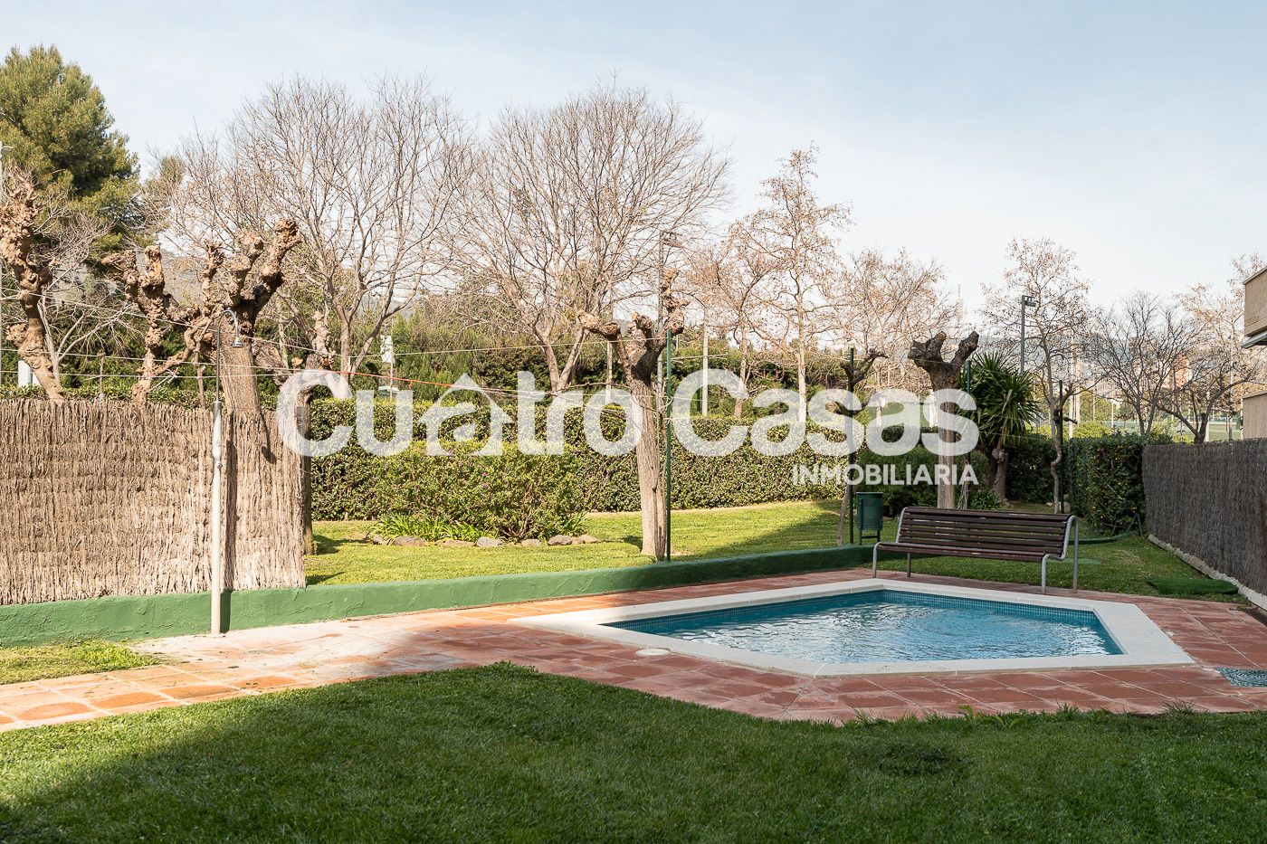 Garden of Flat for sale in  Barcelona Capital  with Air Conditioner, Heating and Oven