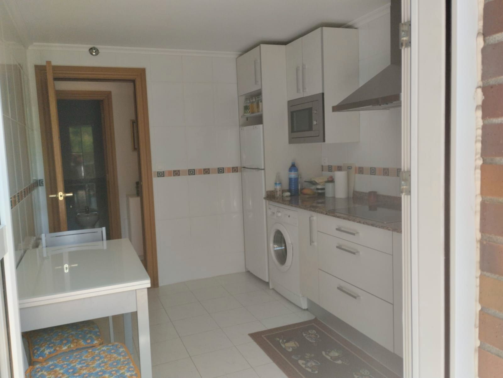Kitchen of Flat for sale in Hazas de Cesto  with Heating, Terrace and Furnished