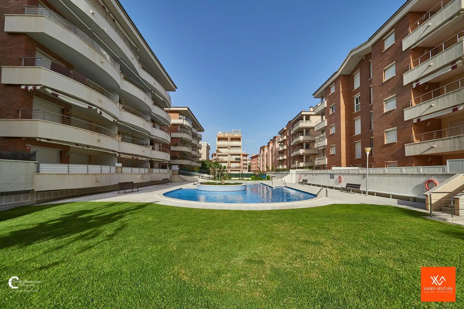 Swimming pool of Apartments for sale in Calafell  with Air Conditioner, Heating and Private garden