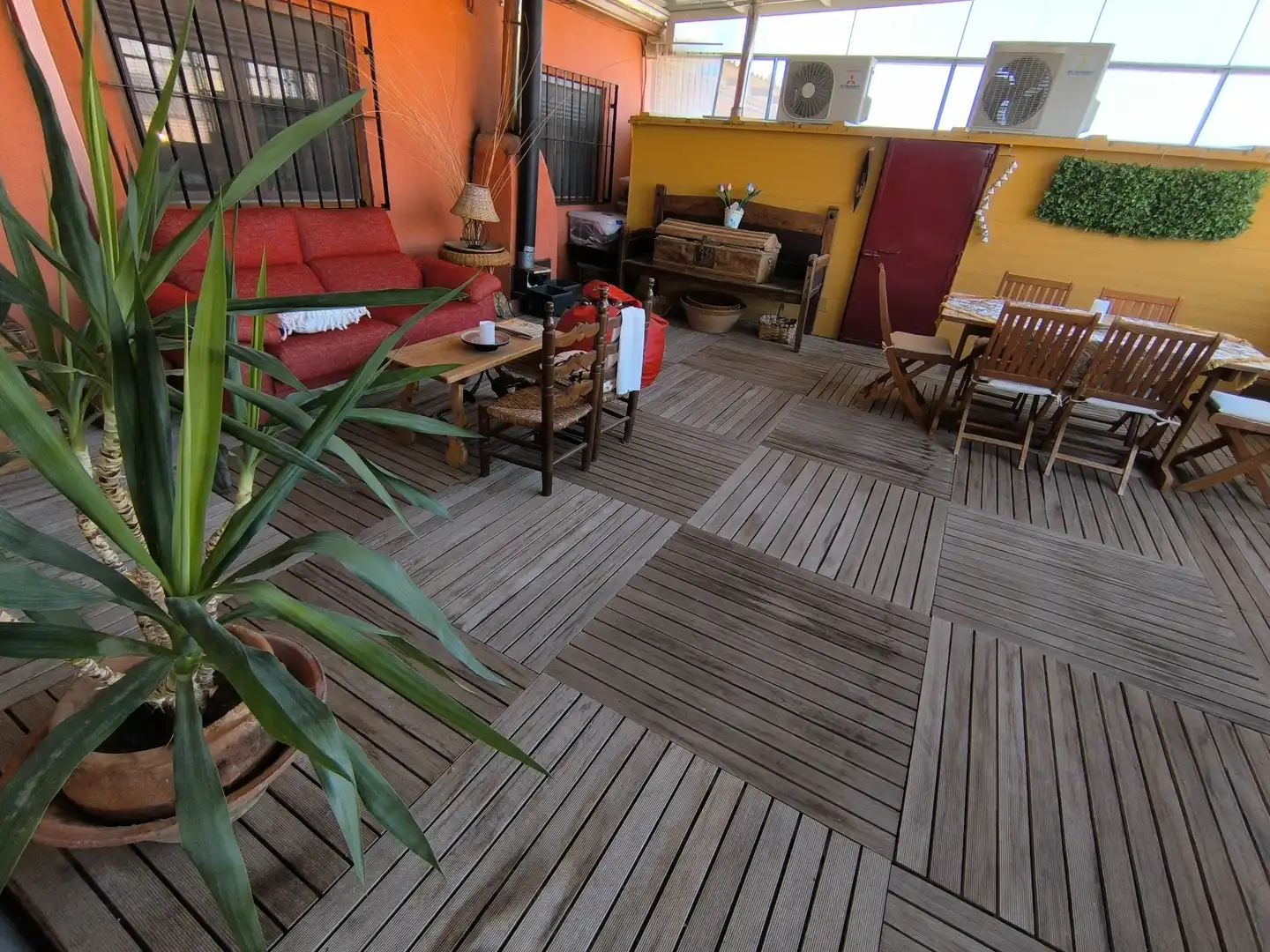 Terraza de Casa o chalet en venta en Valoria la Buena con Aire acondicionado, Calefacción y Terraza
