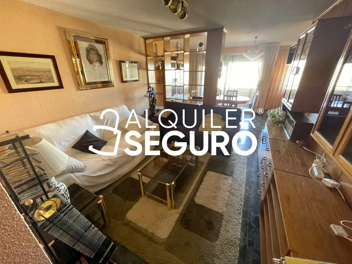 Sala de estar de Piso de alquiler en Madrid con Calefacción, Terraza y Amueblado