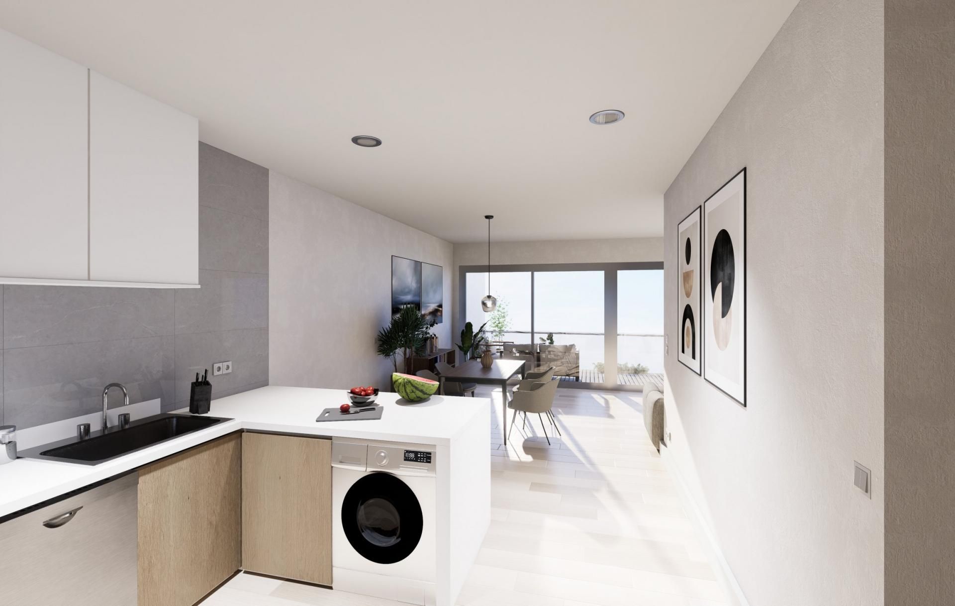 Kitchen of Flat for sale in Almuñécar  with Terrace, Storage room and Alarm