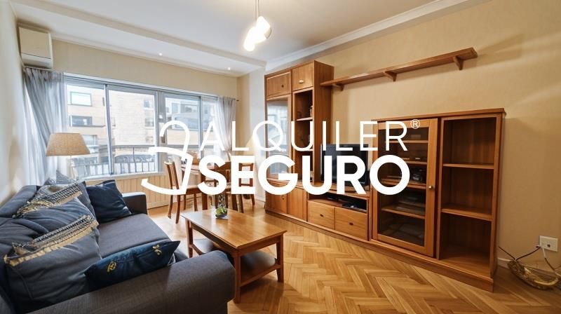 Sala de estar de Piso de alquiler en  Madrid Capital con Calefacción y Amueblado