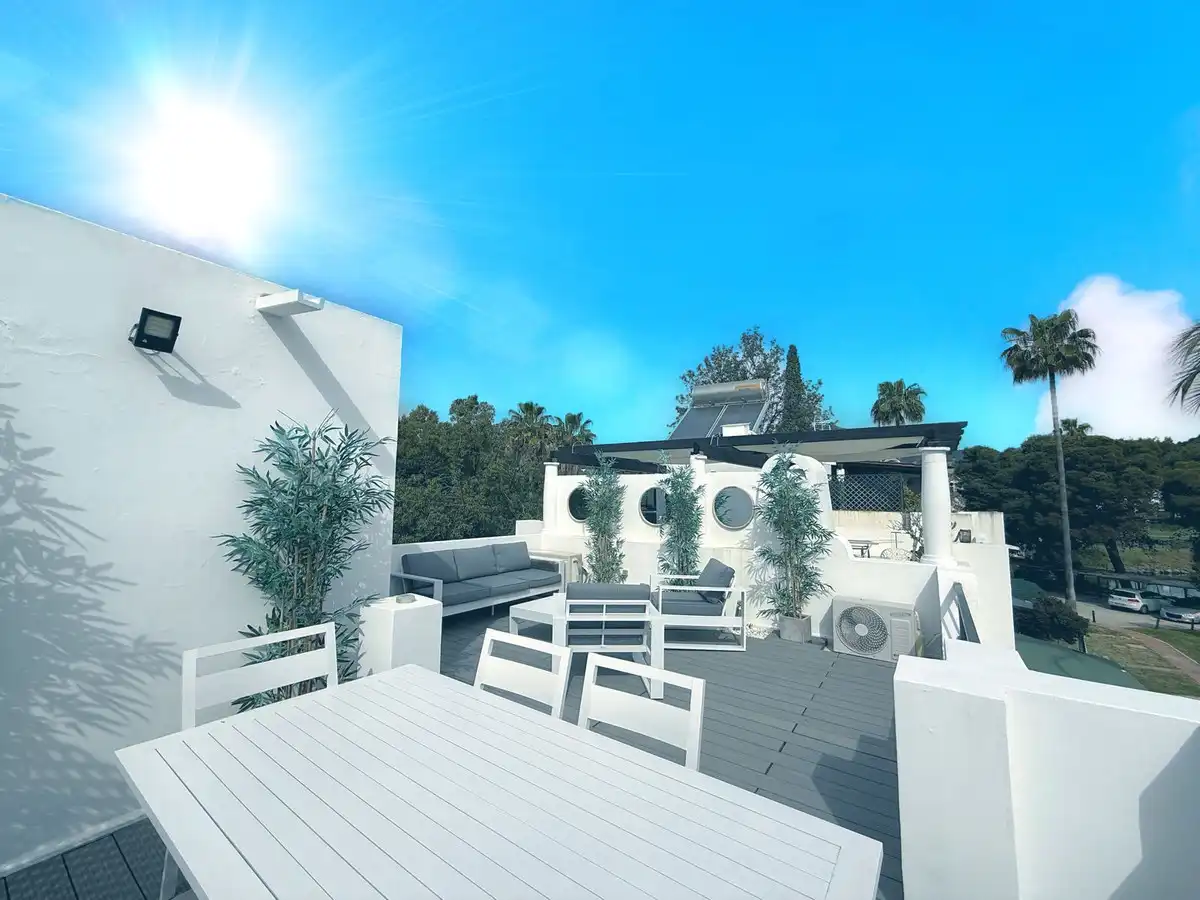 Terrace of Detached homes for rent in Marbella  with Air Conditioner, Heating and Private garden