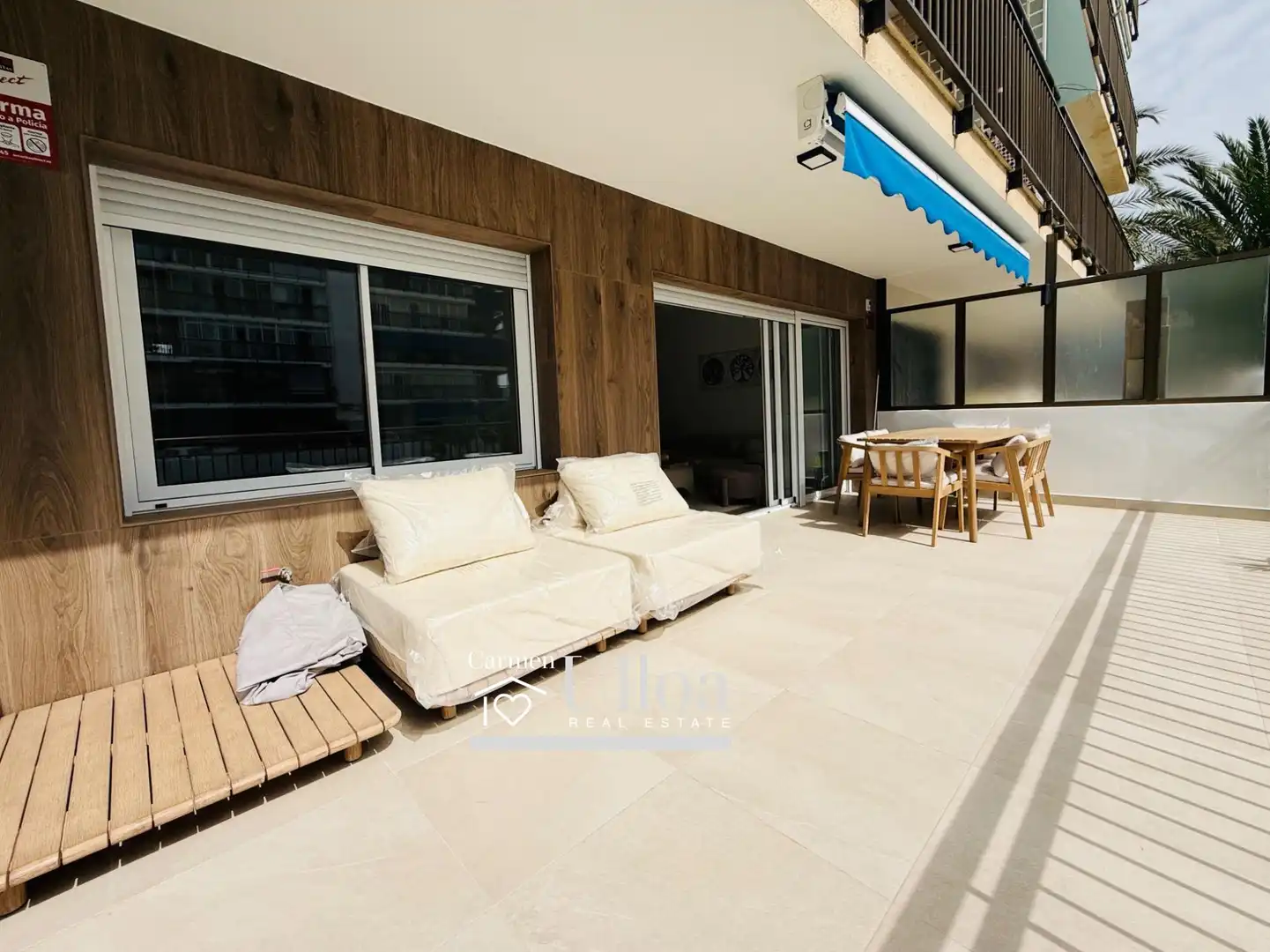 Terrace of Flat for sale in Alicante / Alacant  with Air Conditioner, Private garden and Terrace
