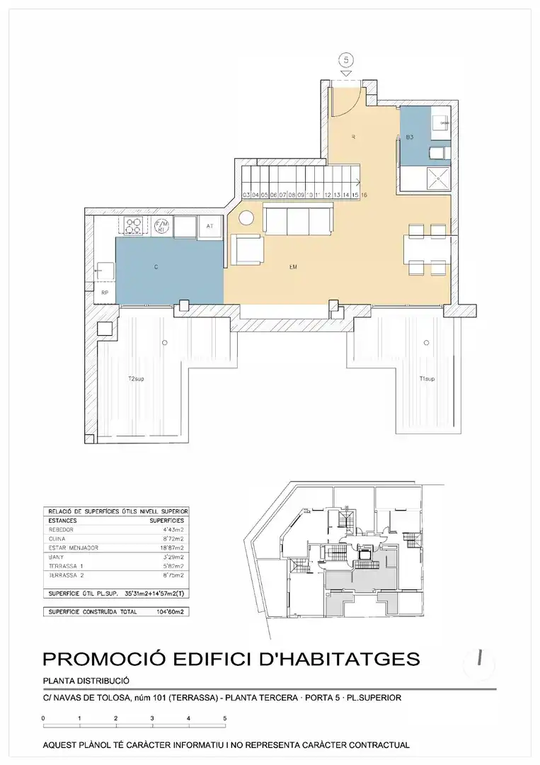 Ático en venta en Terrassa con Aire acondicionado, Parquet y Terraza