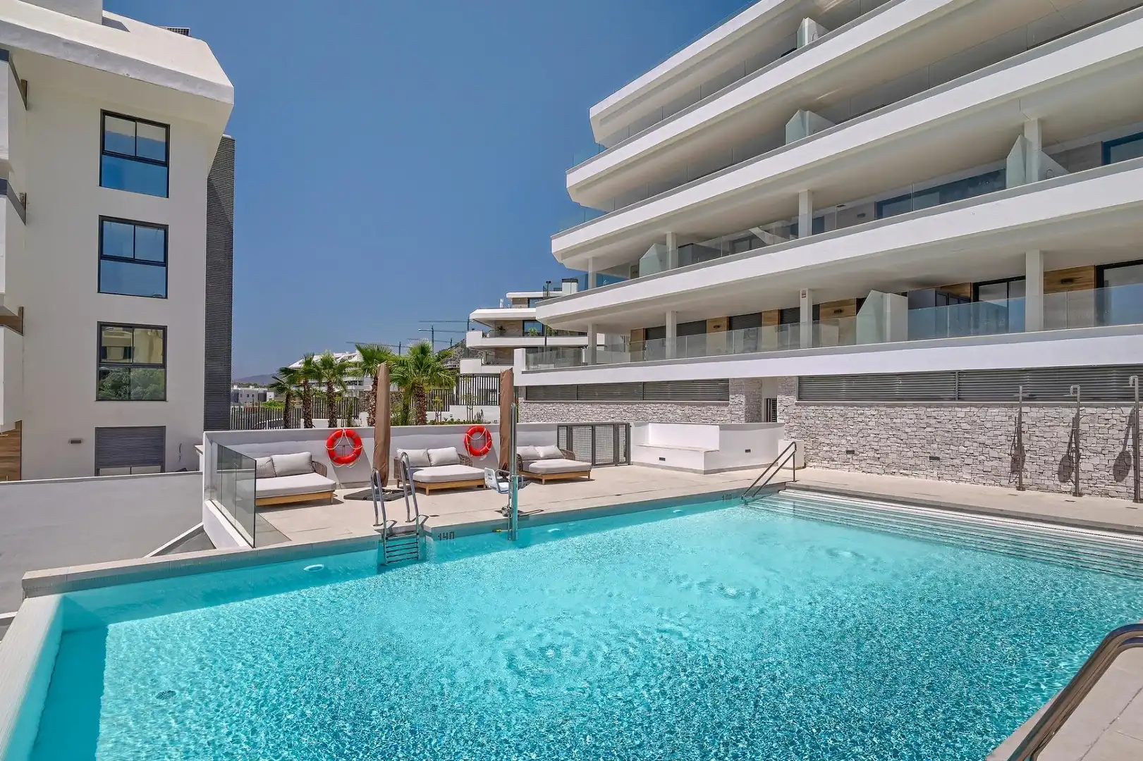 Swimming pool of Apartments for sale in Fuengirola  with Air Conditioner, Terrace and Storage room