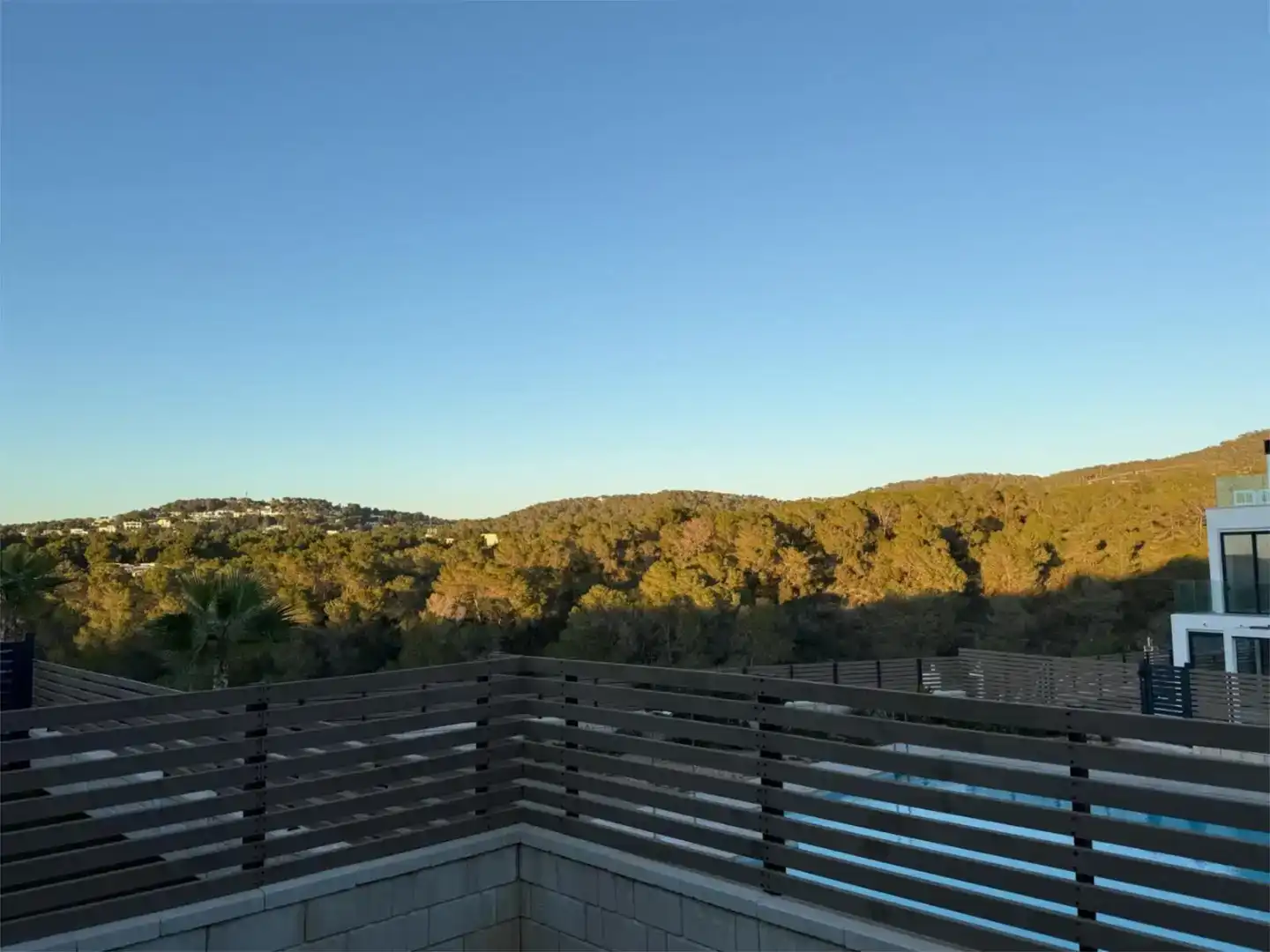 Terrassa de Casa adosada de lloguer en Sant Josep de sa Talaia amb Aire condicionat, Jardí privat i Piscina