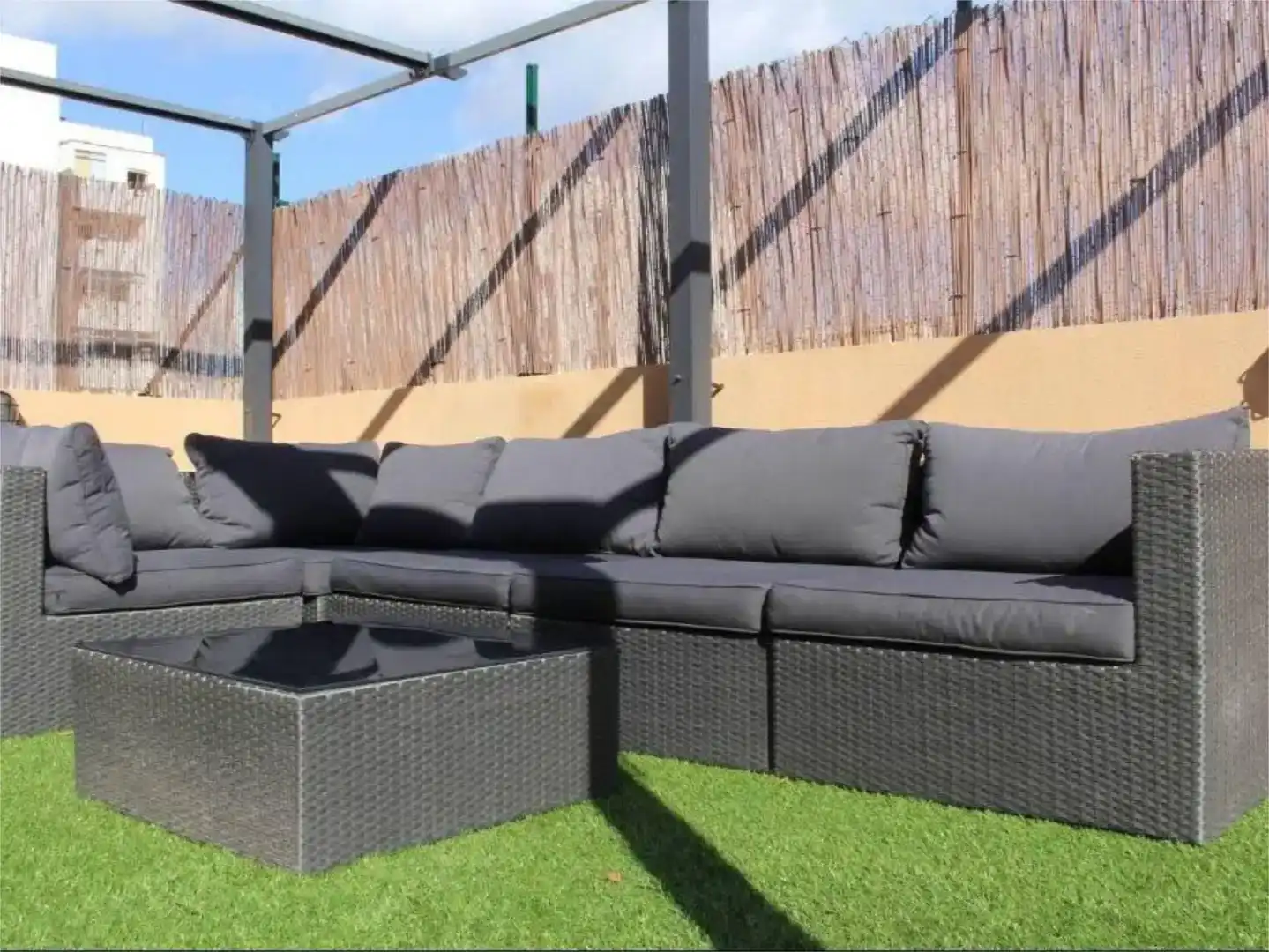 Terrasse von Wohnung zur Miete in  Palma de Mallorca mit Klimaanlage