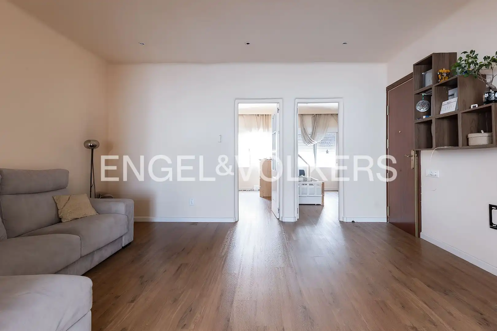Sala de estar de Piso en venta en Badalona con Aire acondicionado, Calefacción y Parquet