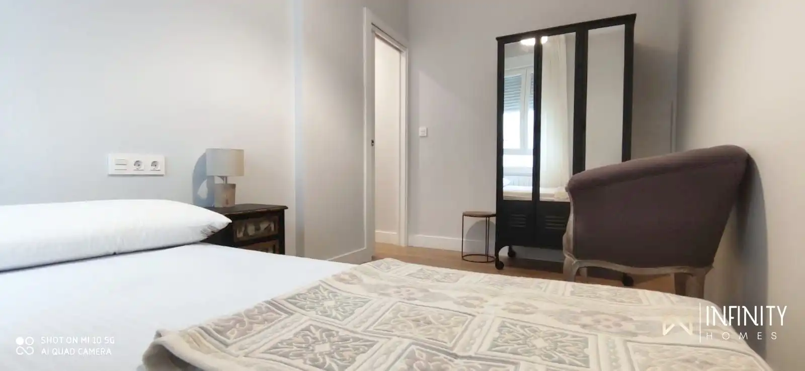 Schlafzimmer von Wohnung zur Miete in Bilbao  mit Heizung