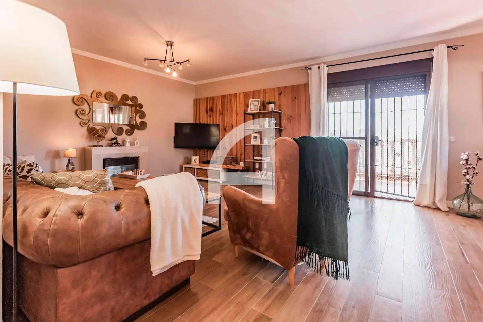 Sala de estar de Casa o chalet en venta en Mijas con Aire acondicionado, Calefacción y Piscina