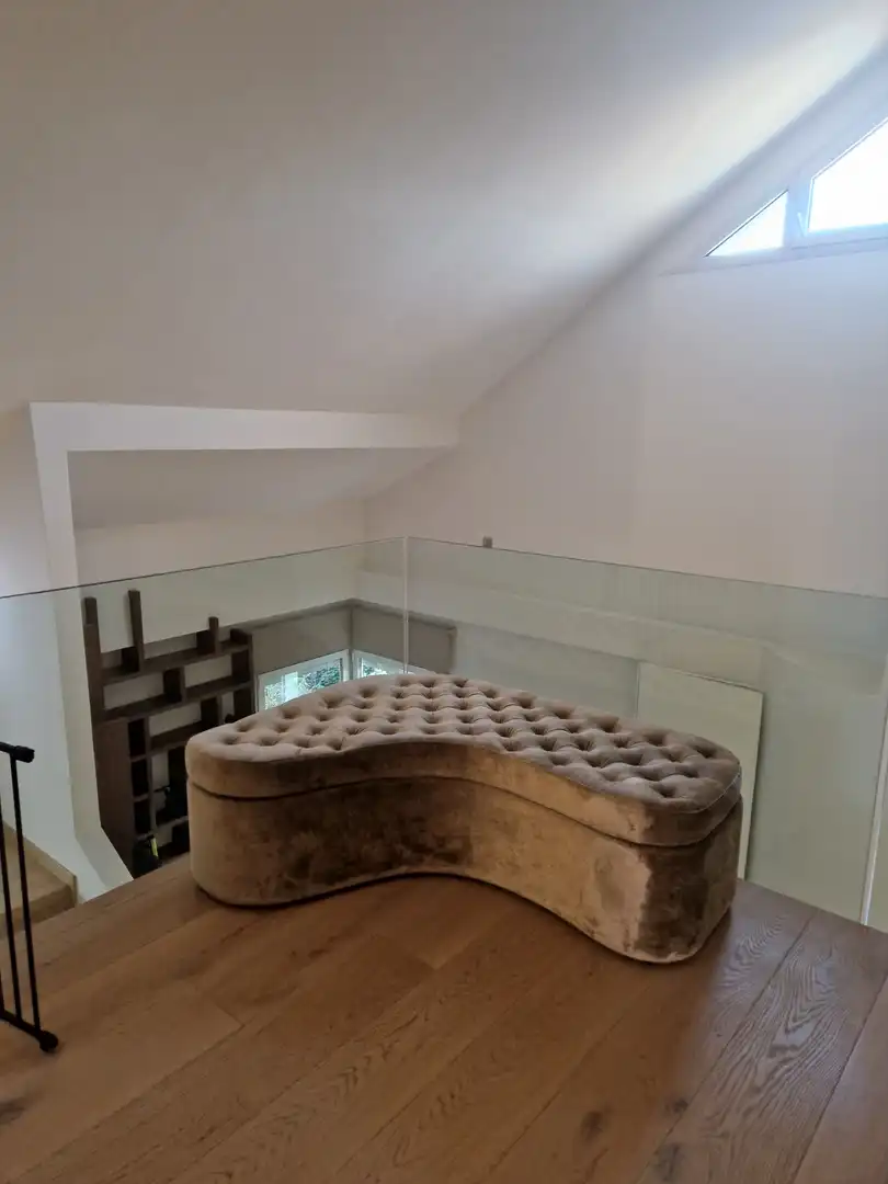 Sala de estar de Casa o chalet en venta en Santa Coloma de Farners con Aire acondicionado, Calefacción y Jardín privado