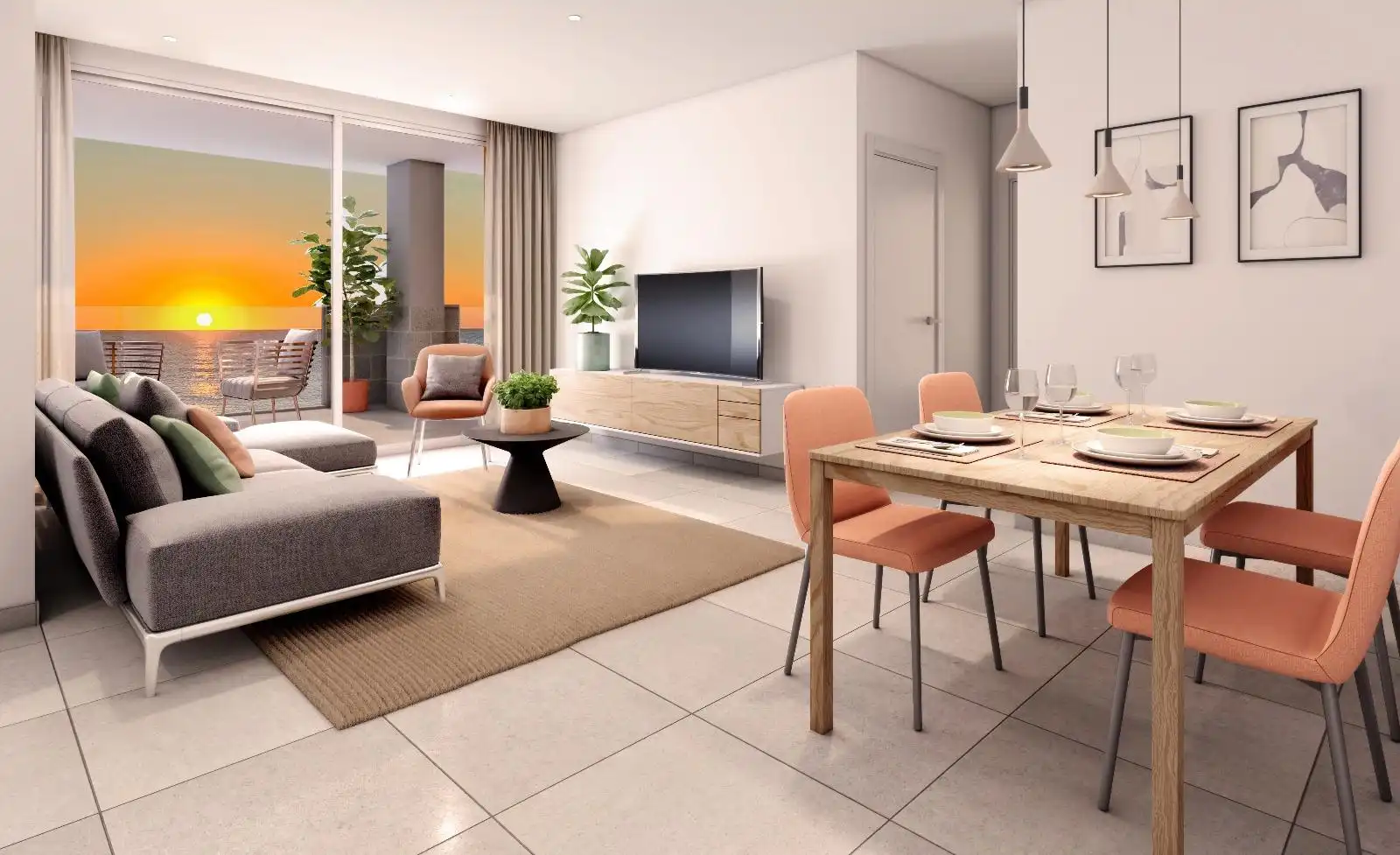Sala d'estar de Apartament en venda en Murcia amb Terrassa