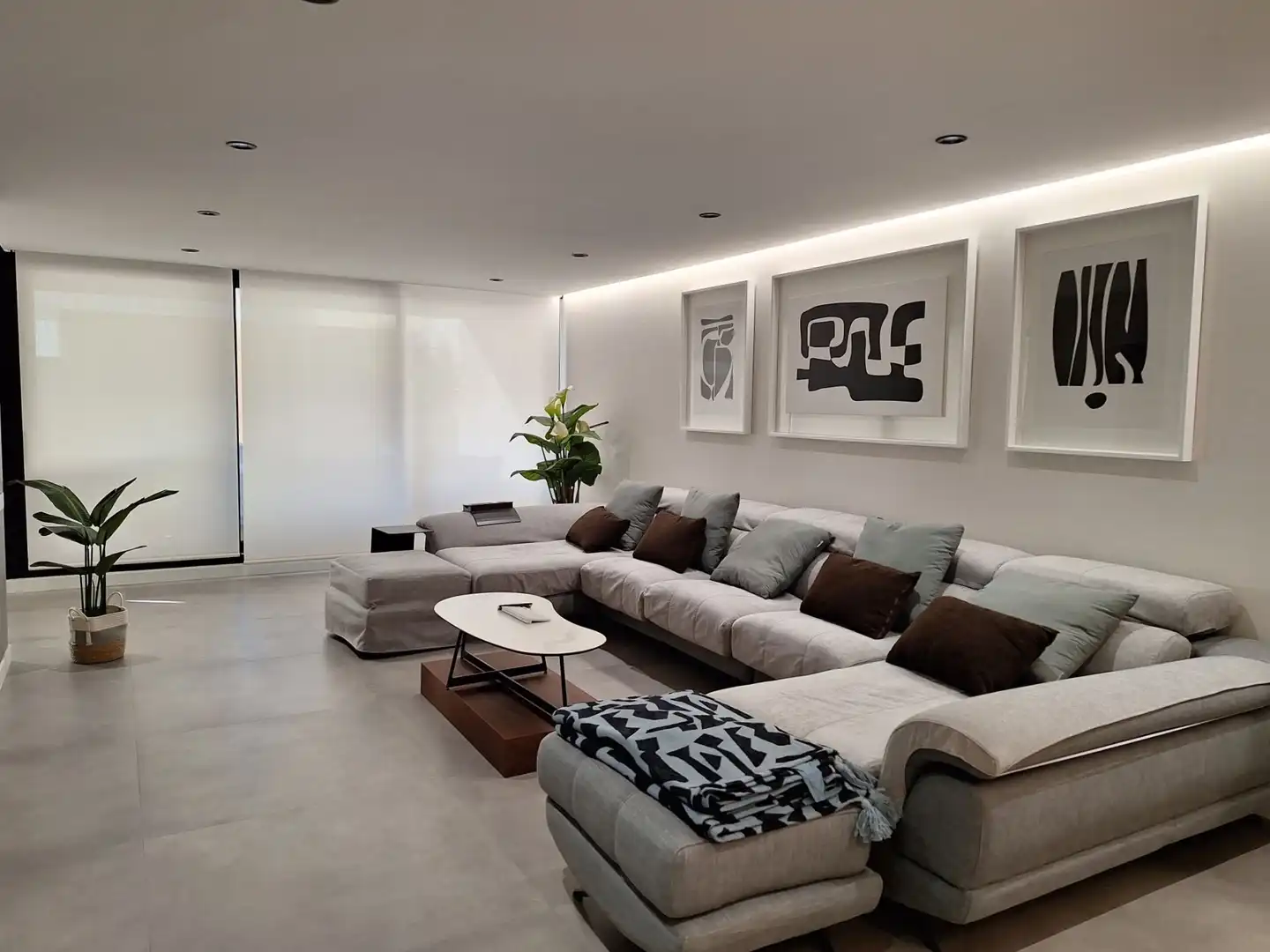 Sala de estar de Casa adosada en venta en Algemesí con Aire acondicionado, Calefacción y Jardín privado