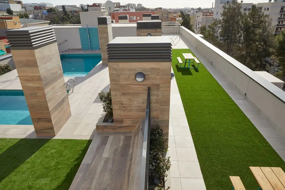 Terrasse von Wohnung zur Miete in Sant Joan Despí mit Klimaanlage, Heizung und Privatgarten