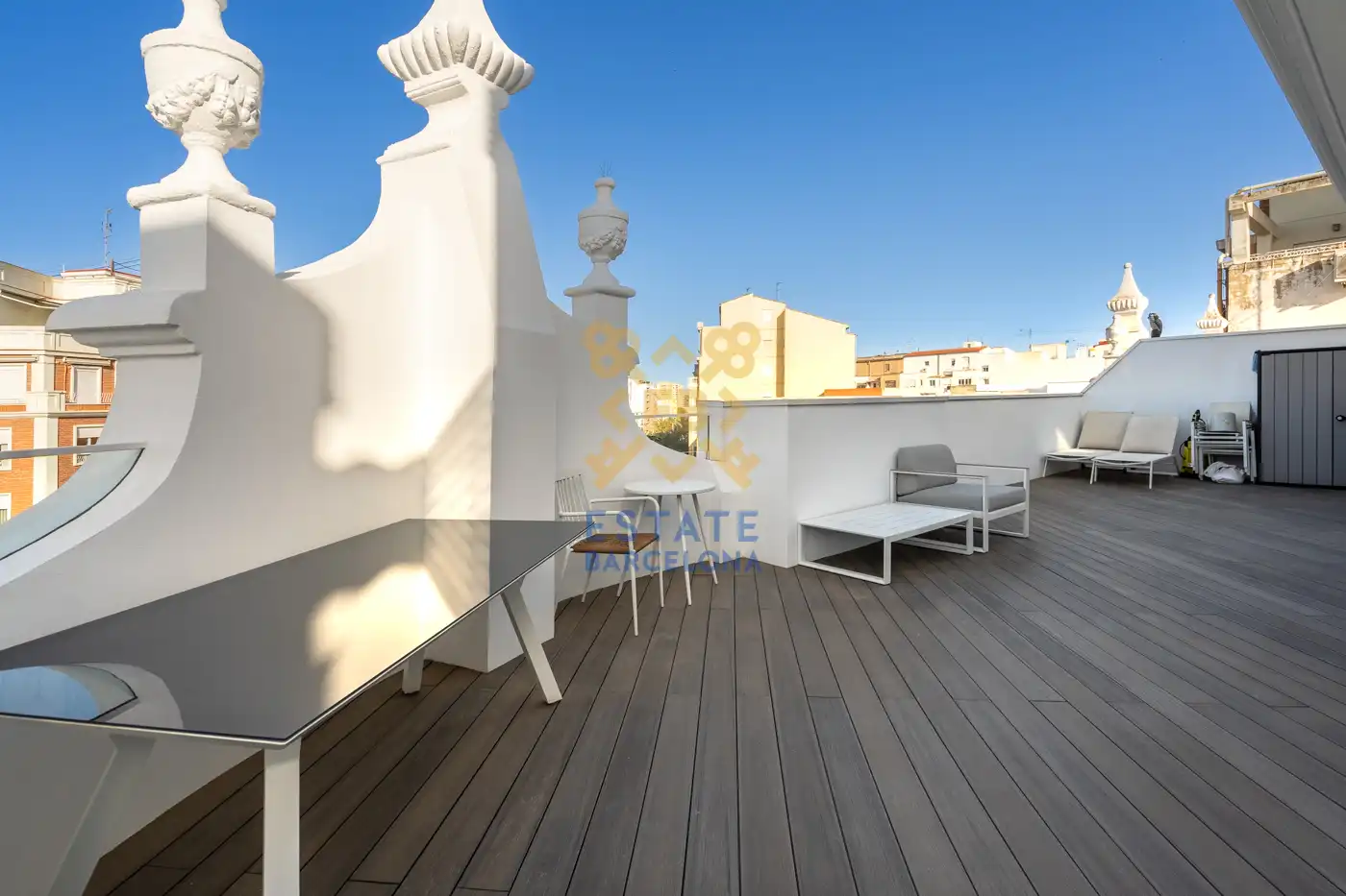 Terrasse von Dachboden zum Verkauf in Valencia mit Klimaanlage, Heizung und Möbliert