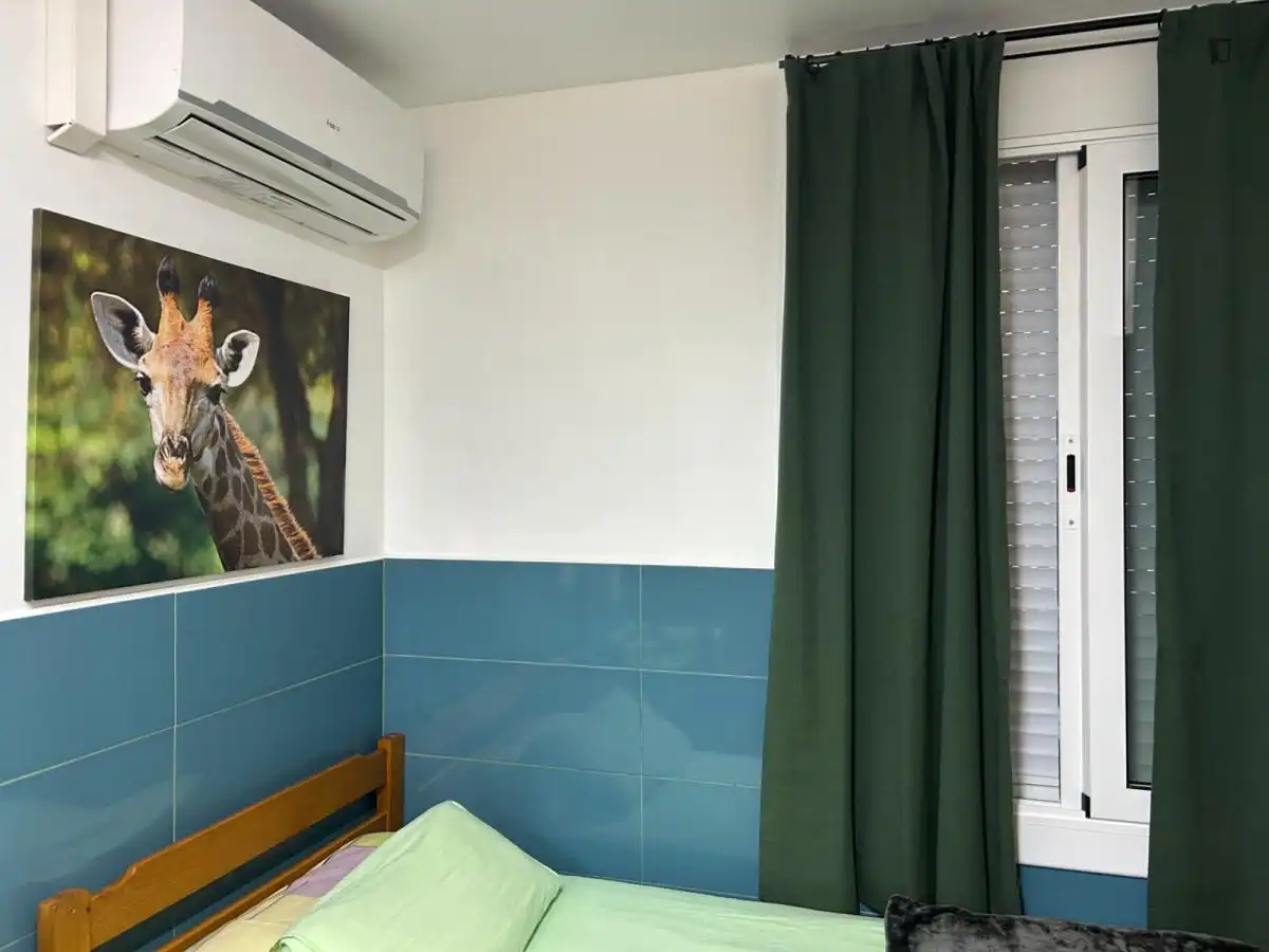 Bedroom of Study for rent in L'Hospitalet de Llobregat  with Air Conditioner, Heating and Furnished