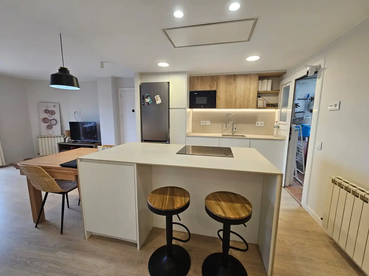 Küche von Wohnung zum Verkauf in Terrassa mit Klimaanlage, Heizung und Parkett