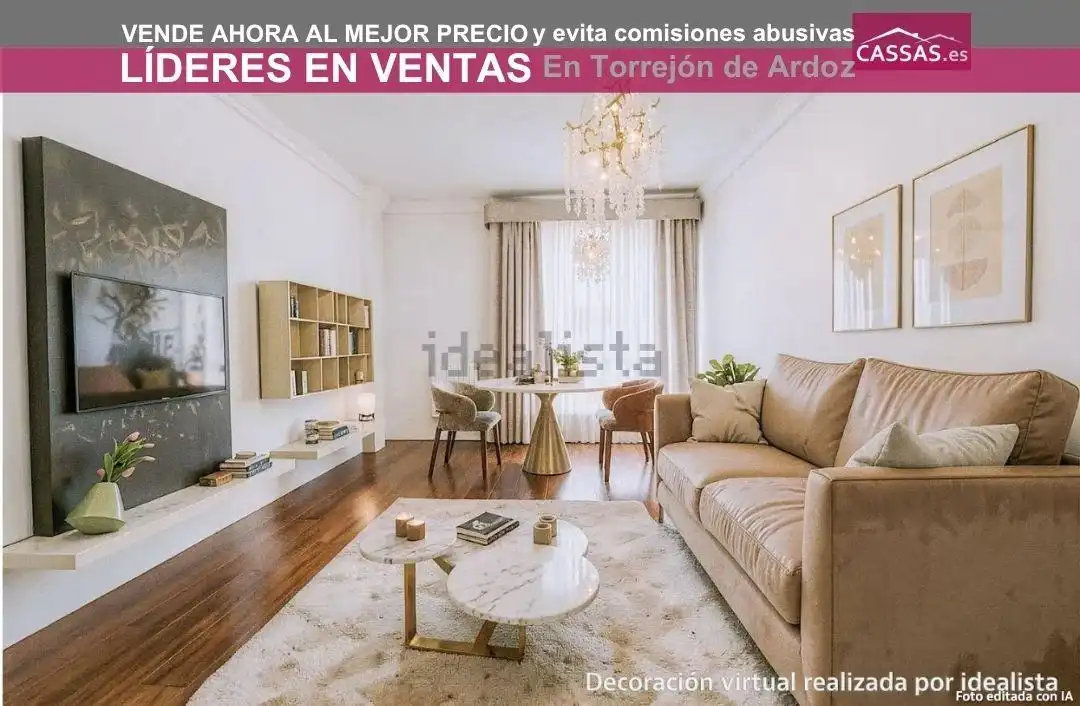 Sala de estar de Piso en venta en Torrejón de Ardoz con Calefacción, Trastero y Piscina comunitaria