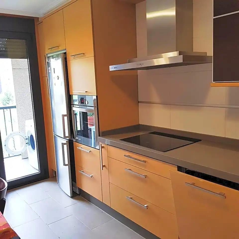 Kitchen of Flat for rent in Ourense Capital   with Heating, Parquet flooring and Terrace