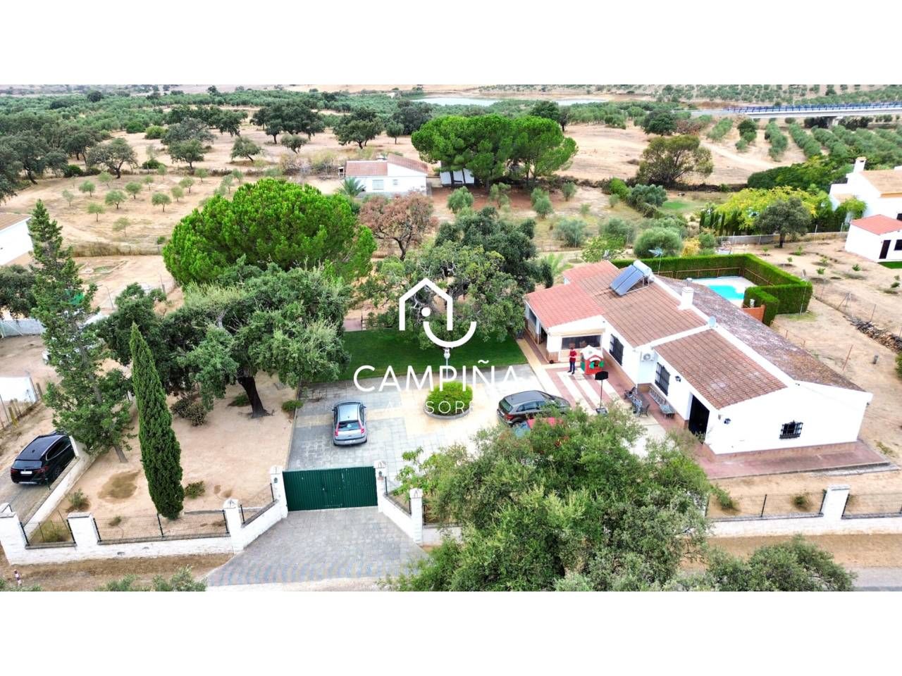 Vista exterior de Finca rústica en venda en Beas amb Aire condicionat, Jardí privat i Terrassa