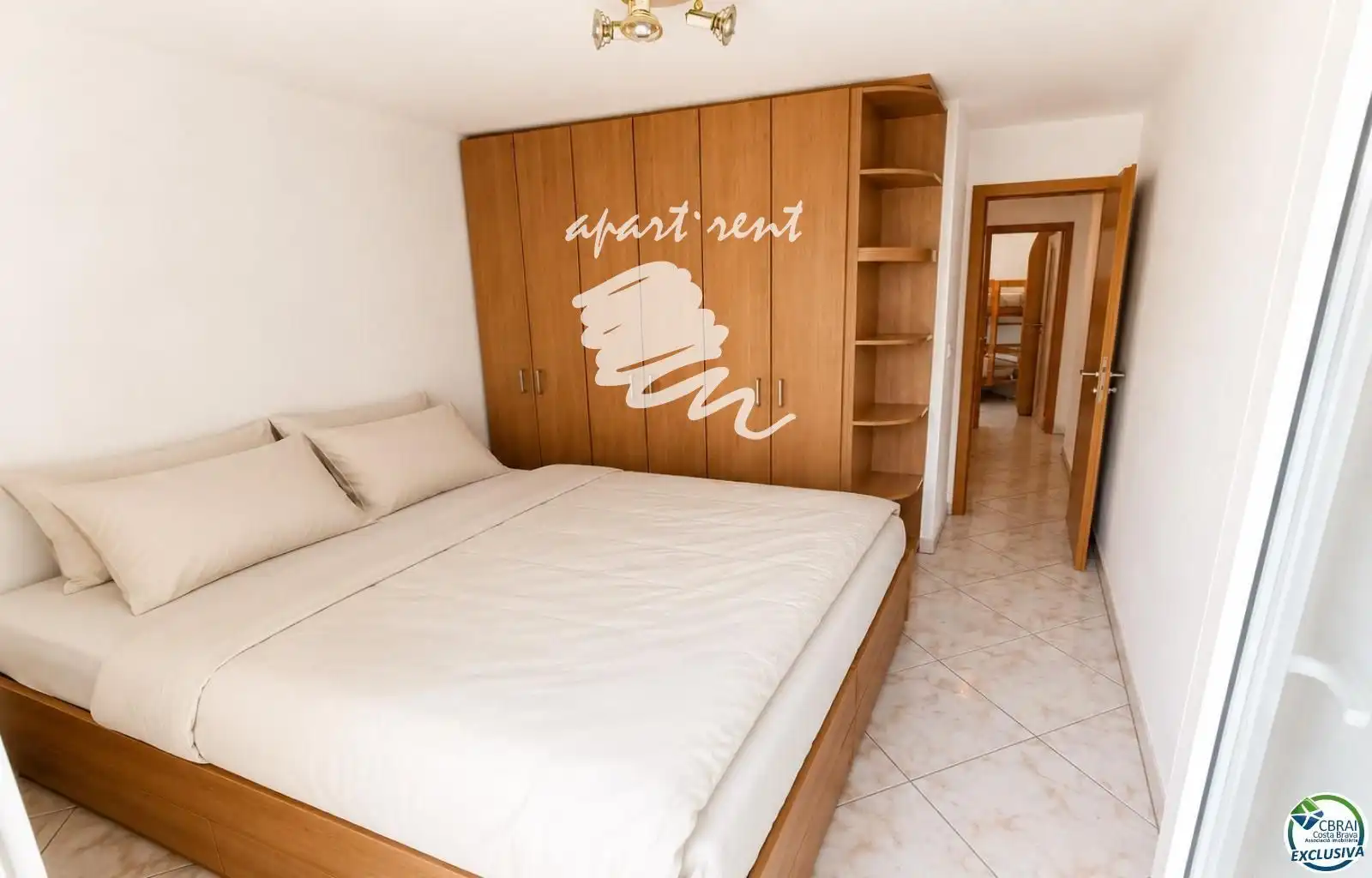 Bedroom of Flat for sale in Roses  with Terrace, Furnished and Balcony