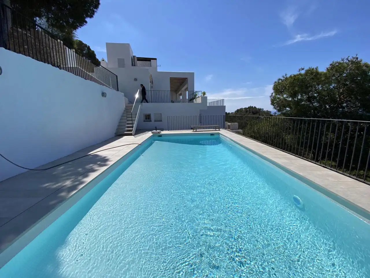 Piscina de Casa o chalet de alquiler en Santa Eulària des Riu con Aire acondicionado, Terraza y Piscina