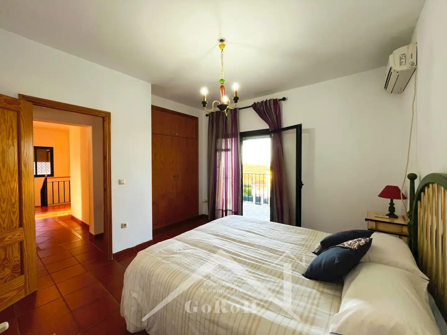 Dormitori de Casa o xalet en venda en Castilblanco de los Arroyos amb Aire condicionat, Jardí privat i Terrassa