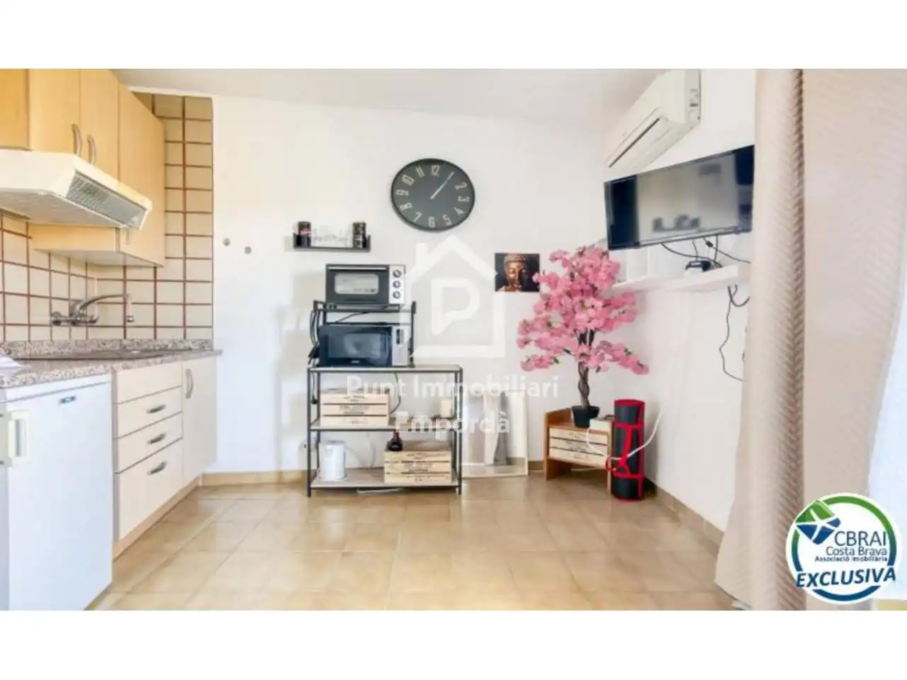 Cocina de Estudio en venta en Empuriabrava con Aire acondicionado, Terraza y Amueblado