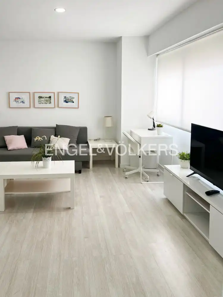 Wohnzimmer von Wohnung zur Miete in Valencia mit Klimaanlage, Heizung und Möbliert