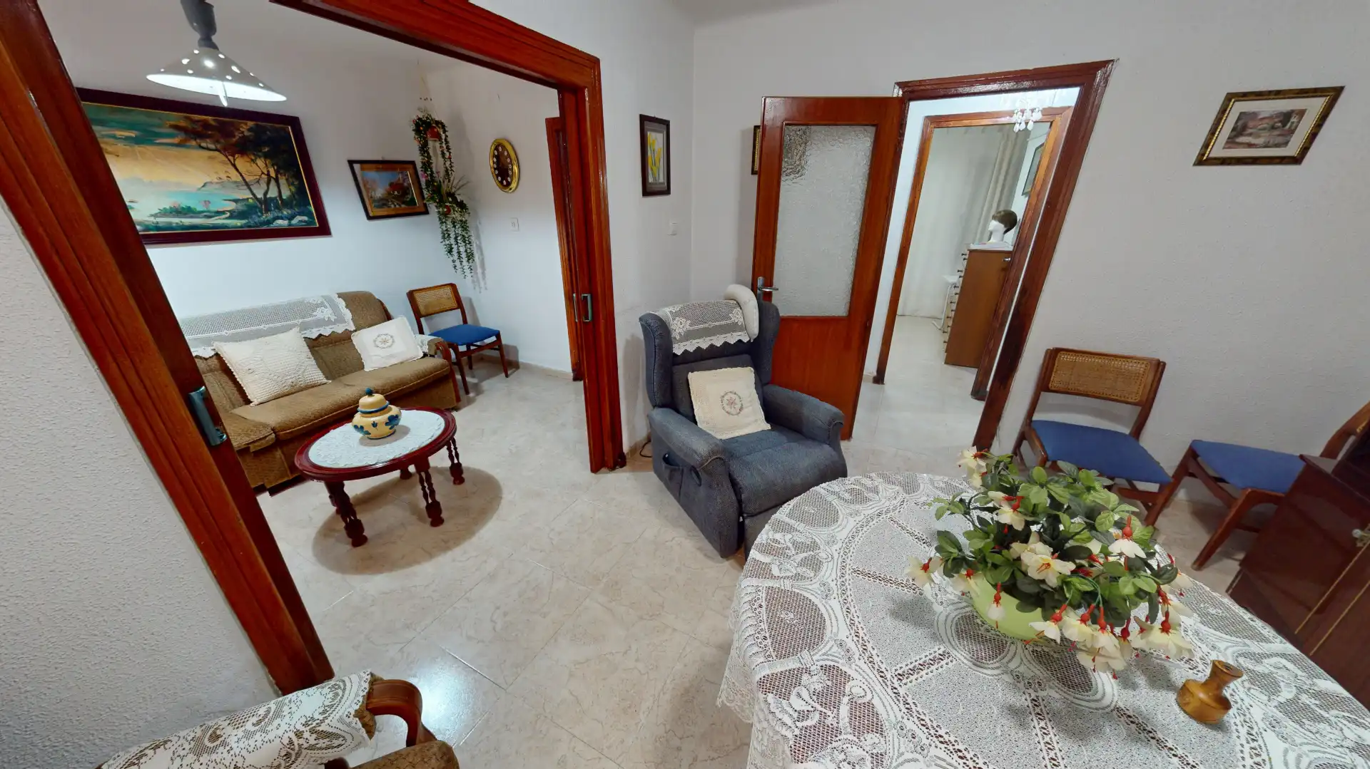 Sala de estar de Piso en venta en Alicante / Alacant con Aire acondicionado y Amueblado