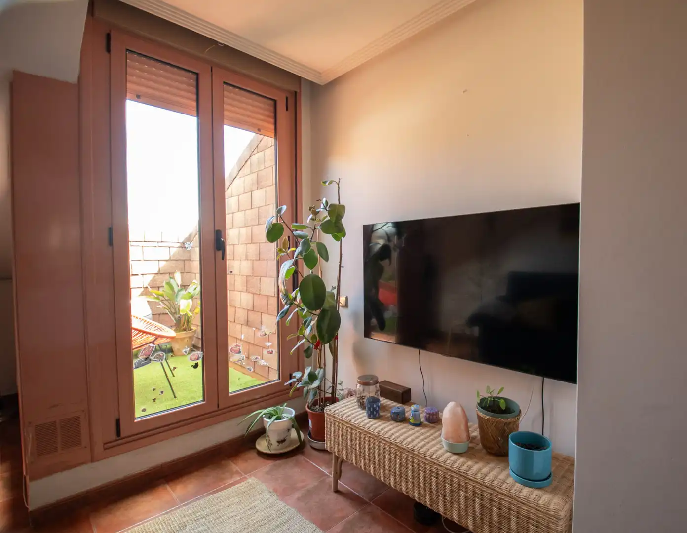 Sala de estar de Ático en venta en Villaviciosa con Calefacción, Parquet y Terraza