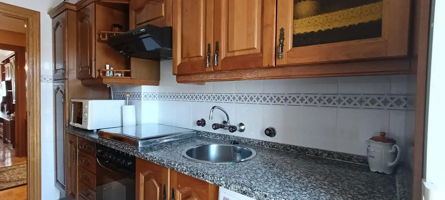Cocina de Apartamento en venta en León Capital  con Calefacción, Parquet y Terraza
