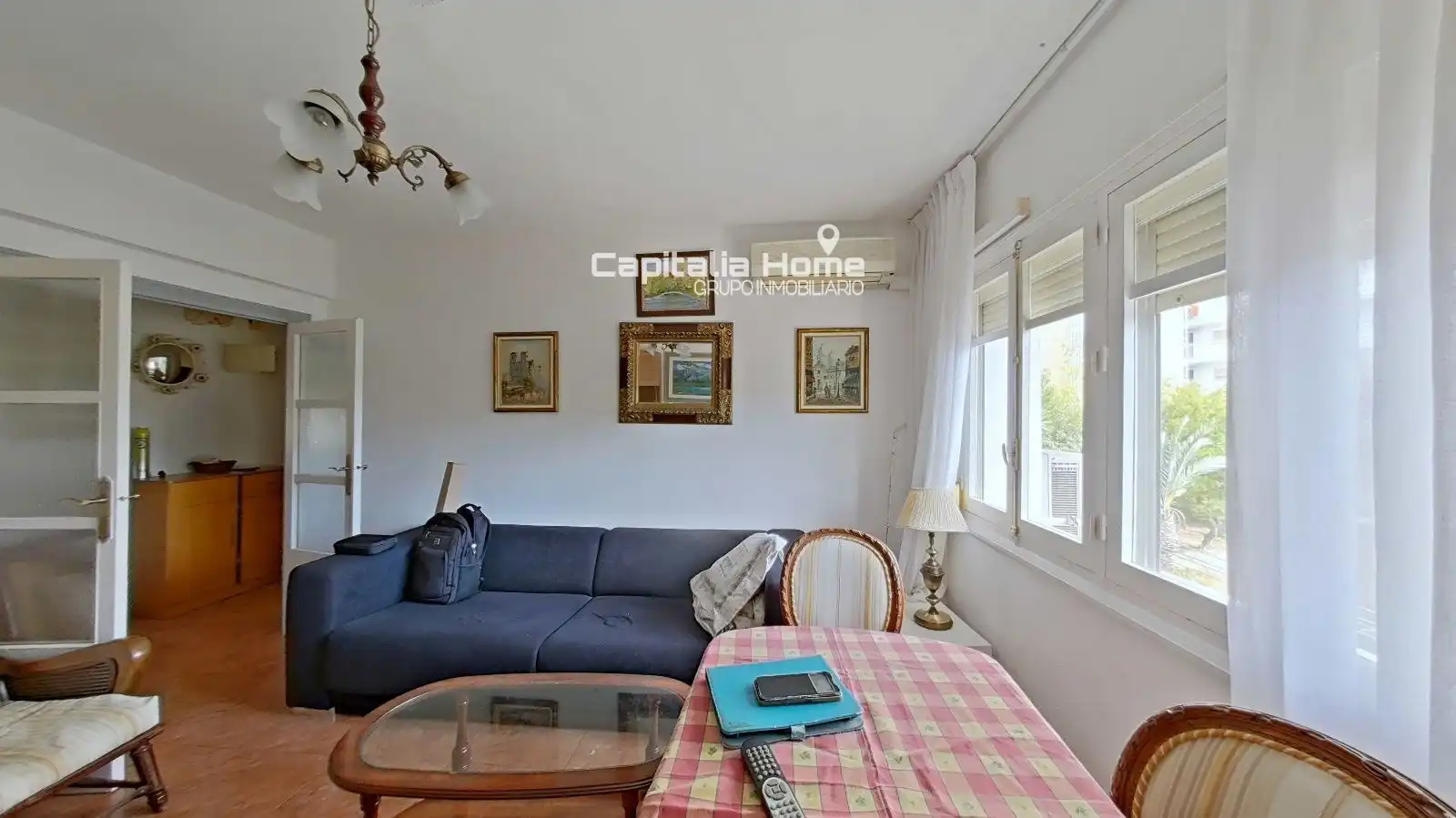 Sala de estar de Piso en venta en Alicante / Alacant con Aire acondicionado, Calefacción y Amueblado
