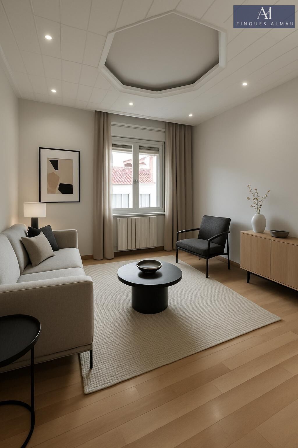 Sala d'estar de Pis en venda en Sant Boi de Llobregat amb Aire condicionat, Parquet i Traster