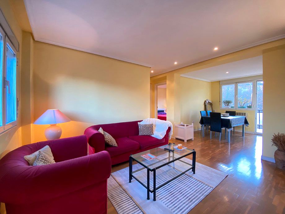 Living room of Flat for sale in Vitoria - Gasteiz  with Heating, Parquet flooring and Terrace