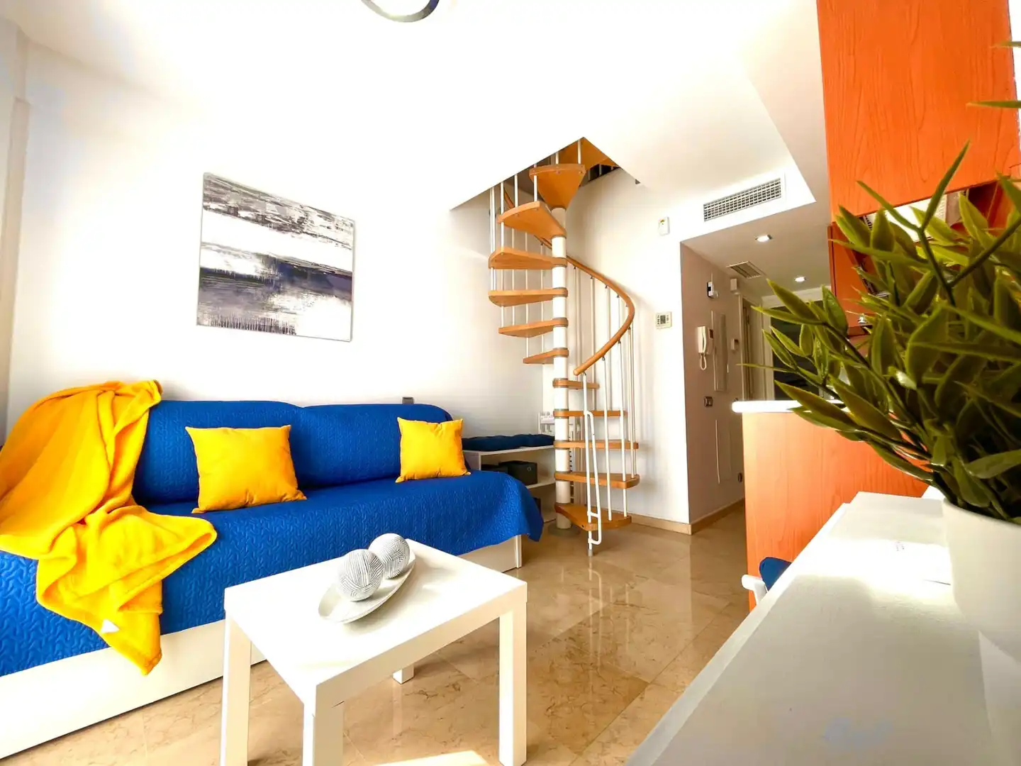Living room of Apartments for rent in Benalmádena  with Air Conditioner, Terrace and Furnished