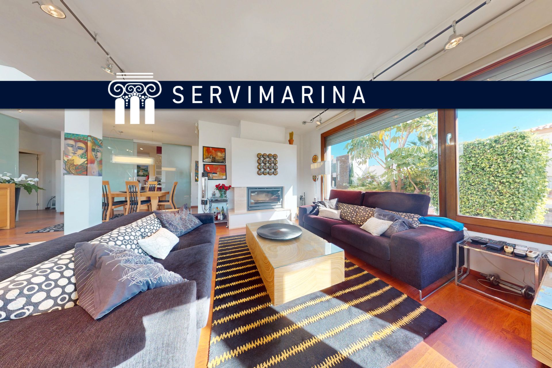 Living room of House or chalet for sale in Mojácar  with Air Conditioner, Private garden and Parquet flooring