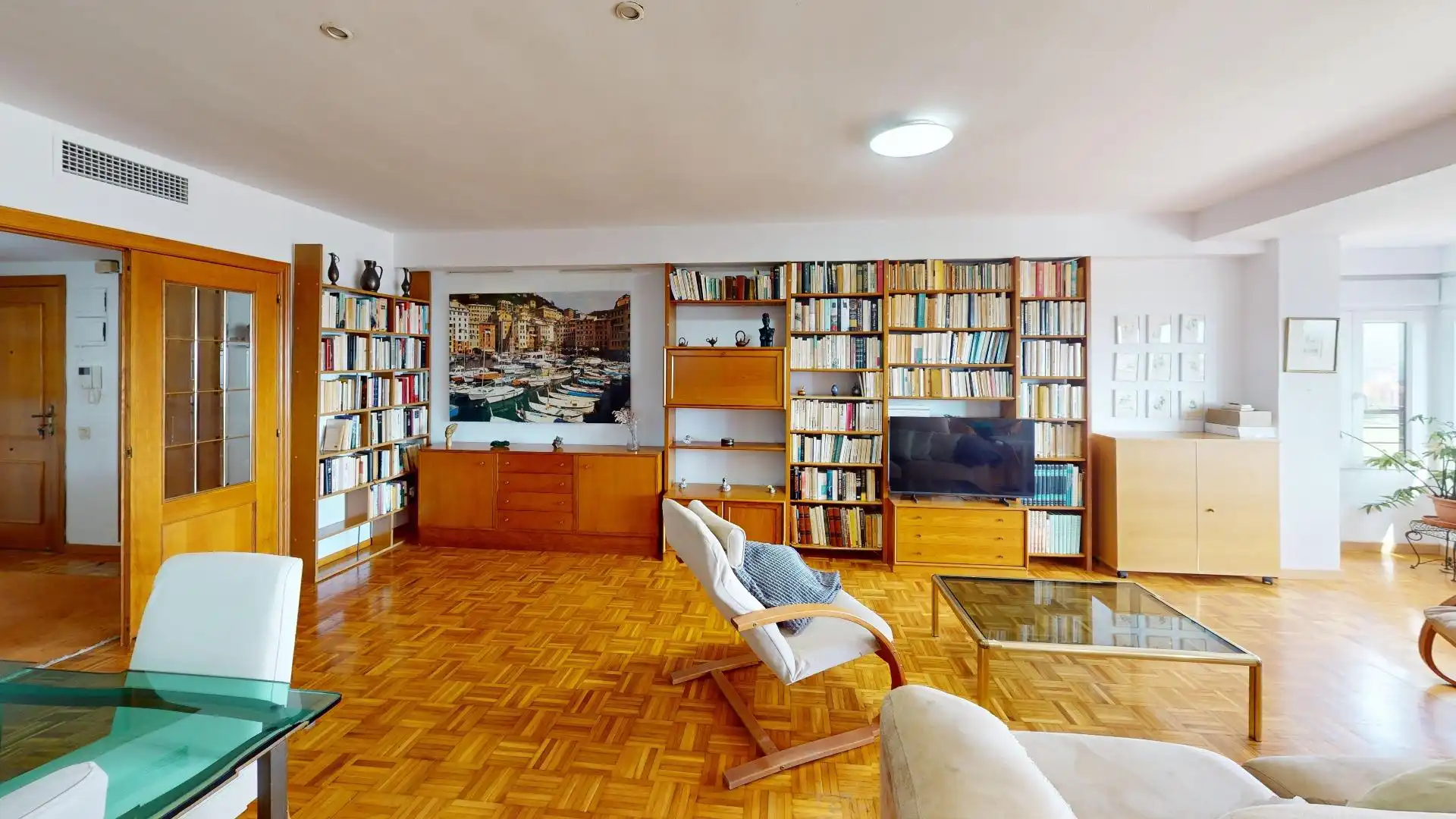 Sala de estar de Piso de alquiler en Valencia con Aire acondicionado, Parquet y Amueblado