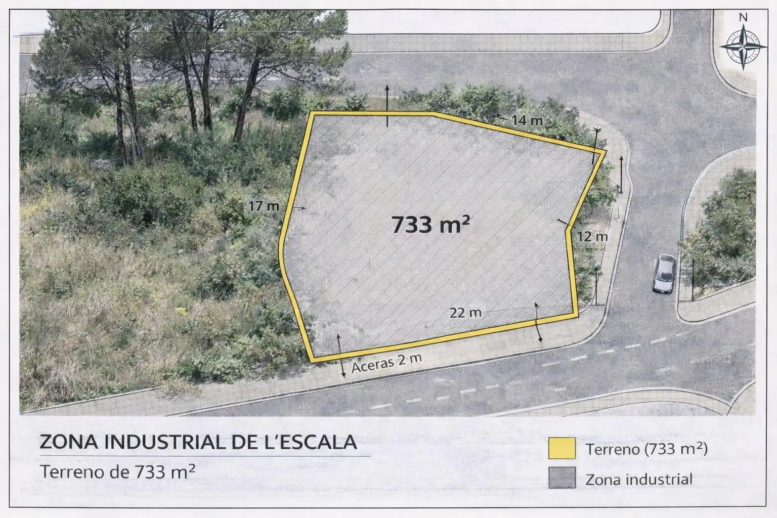 Terreny industrial en venda en L'Escala