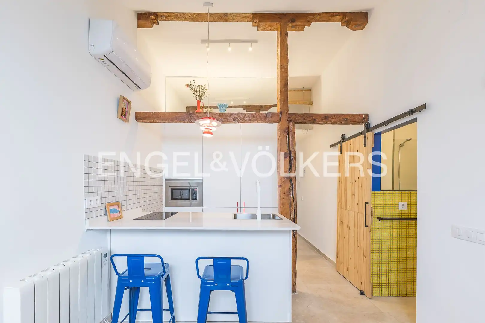 Küche von Wohnung zur Miete in Madrid mit Klimaanlage, Heizung und Möbliert