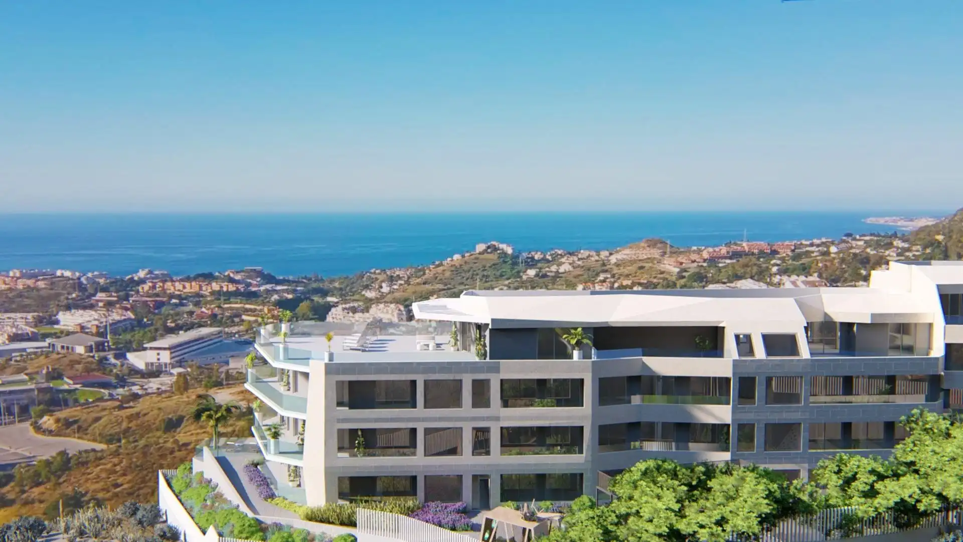 Vista exterior de Ático en venta en Benalmádena con Aire acondicionado, Terraza y Piscina comunitaria