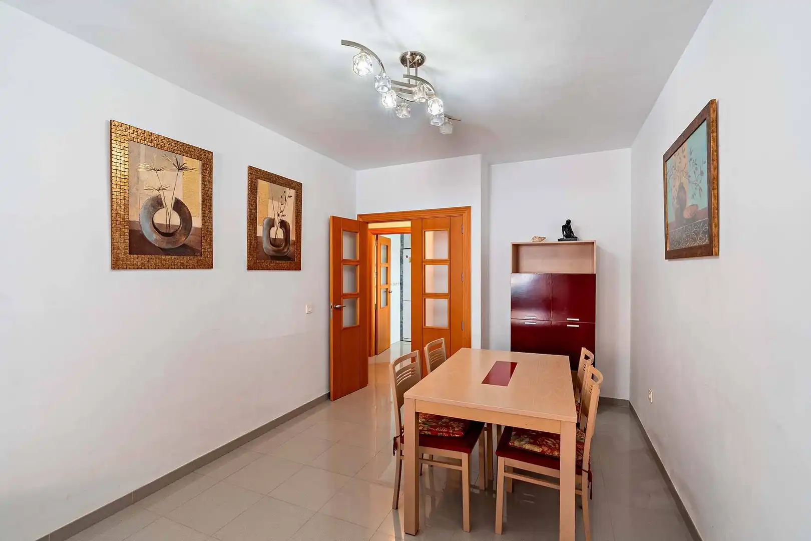 Dining room of Flat for rent in Roquetas de Mar  with Air Conditioner, Heating and Private garden