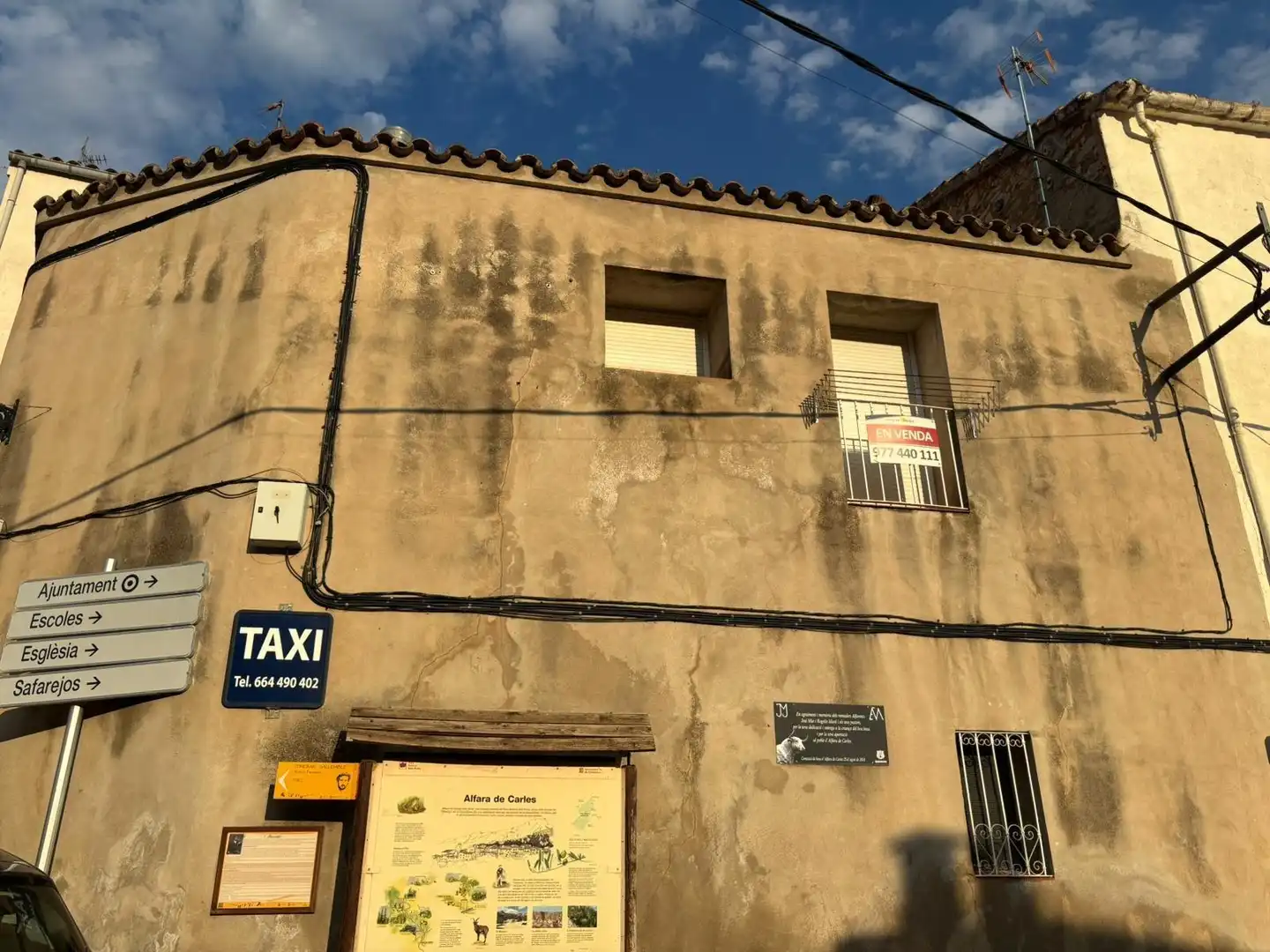 Exterior view of Houses for sale in Alfara de Carles  with Heating, Storage room and Furnished