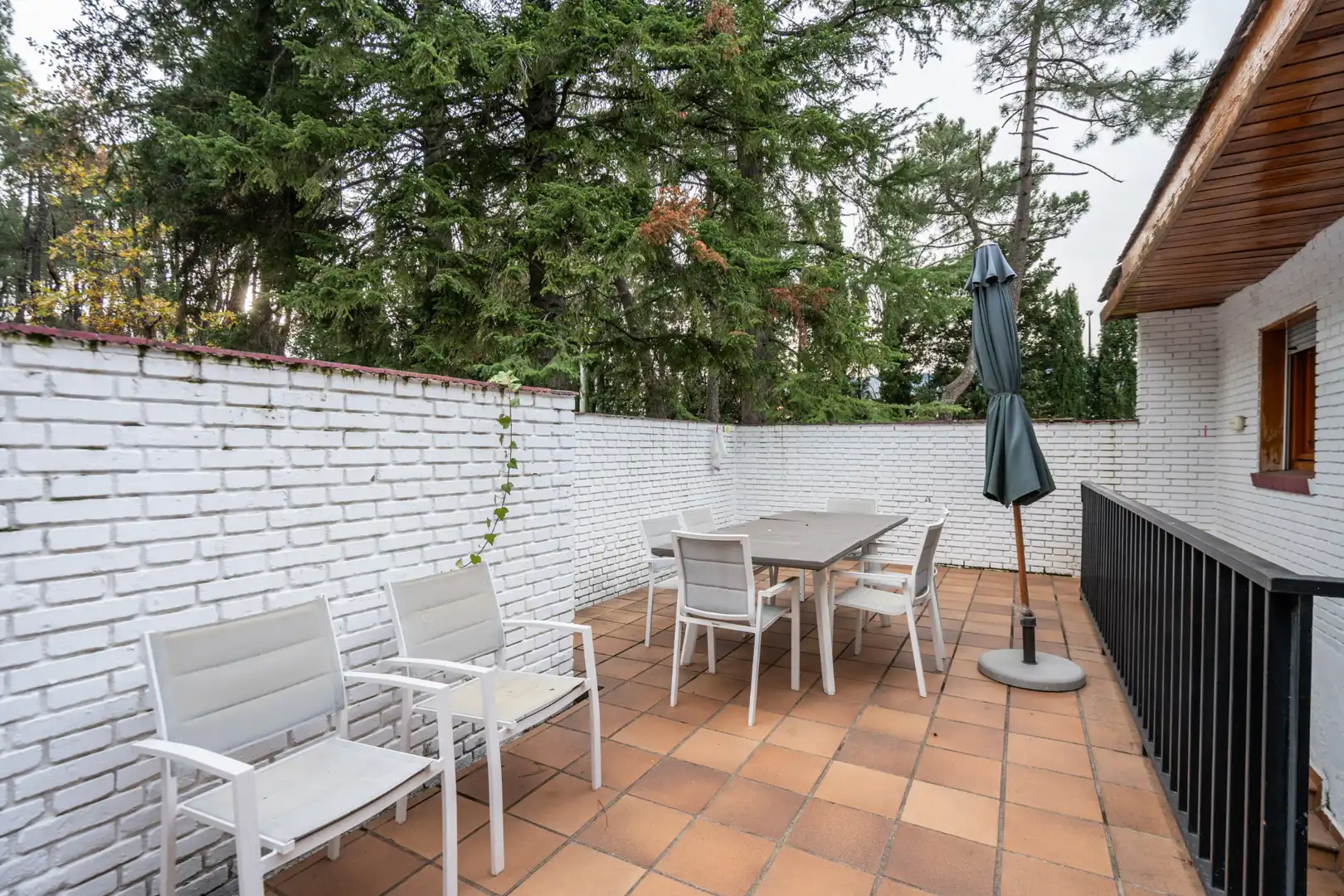 Terraza de Finca rústica en venta en Guadarrama con Aire acondicionado, Calefacción y Jardín privado