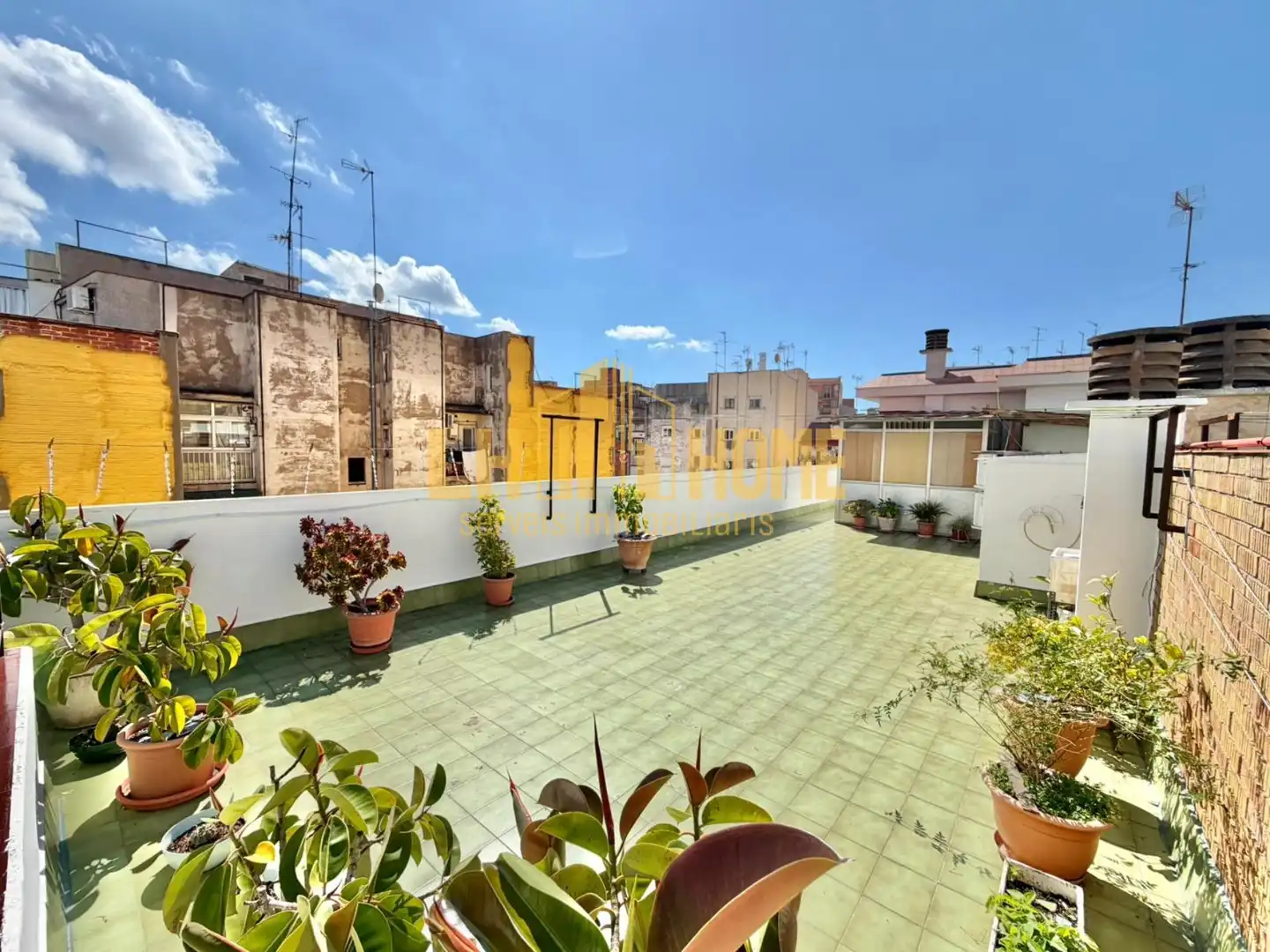Terrasse von Dachboden zum Verkauf in L'Hospitalet de Llobregat mit Klimaanlage, Heizung und Parkett