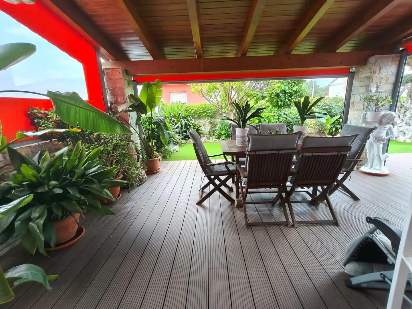 Terrace of Detached homes for sale in Polinyà  with Air Conditioner, Private garden and Parquet flooring