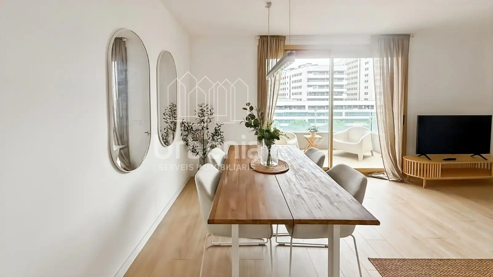 Comedor de Piso de alquiler en Badalona con Aire acondicionado, Calefacción y Terraza